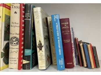 Collection Of Vintage Books - Fishing, Aquariums, Gardens, Birds, Insects, And More