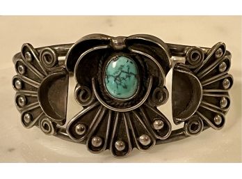 Old Pawn Sterling Silver Cuff Bracelet (matches Squash Blossom)