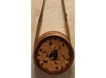 Vintage Hand-tooled Leather Horse Purse