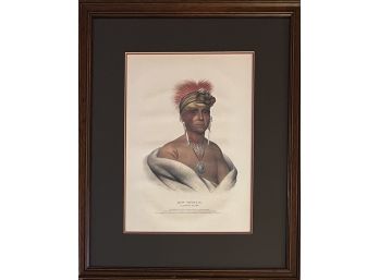 Mon-chonsai A Kansas Chief Print In Custom Frame