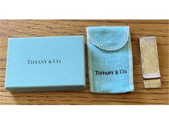 Authentic Tiffany And Co. Sterling Silver Money Clip 20.1 Grams In Original Tiffany Bag And Box