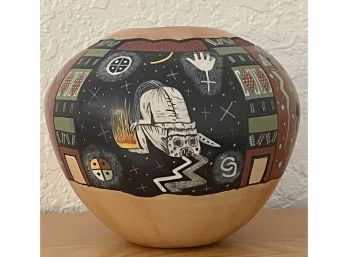 Lawrence Nakomi Hopi 2012 Handmade Painted Coil Pot