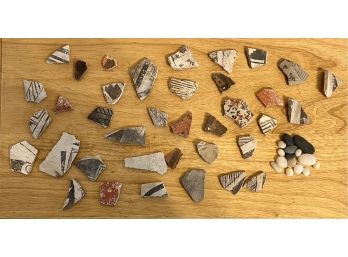 Collection Of Vintage And Antique Native American Pottery Shards