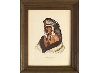 Pedalesharoo A Pawnee Brave Native American Print In Frame
