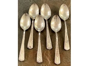 (6) F.S. Co. Sterling Silver Demitasse Spoons Weigh 50 Grams Total