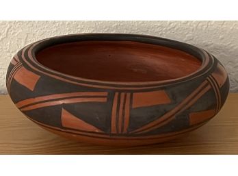 Vintage Navajo Hand Painted Pottery Bowl