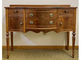 Federal Style Buffet 1900-1930 Reproduction African Crotch Mahogany Front No. 60
