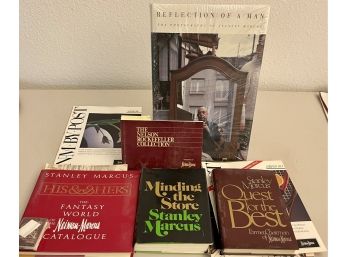 Collection Of Stanley Marcus Books - Minding The Store, Reflection Of A Man, And More
