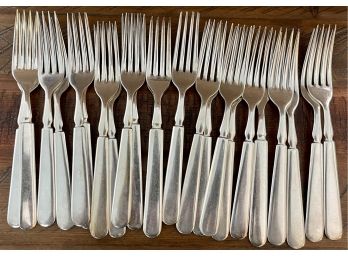 24 Rogers & Hamilton Silver Plate 1800's Number 12 Dinner Forks
