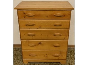 Vintage Rocky Mt. Pine Furniture Co Solid Pine 5-drawer Dresser