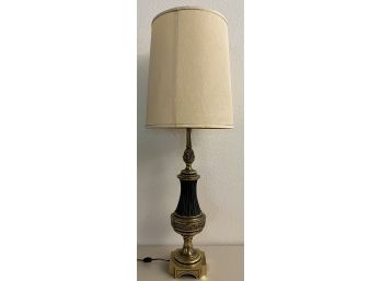 Vintage 39 Inch Solid Brass Base Table Lamp