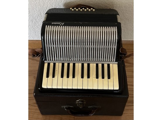 Vintage Rossini 12 Key Accordion With Hard Case No 90-28 Made In Italy