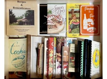 Collection Of Vintage Cook Books - Betty Crocker, Recipes Of Remembrance, Avon International, Etc.