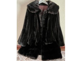 Fur Coat By Tissavel Imported From France For Country Pace Women's Size Medium