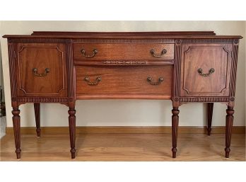 Vintage Bernhardt Federal Style Wood Side Board With Dove Tail Drawers