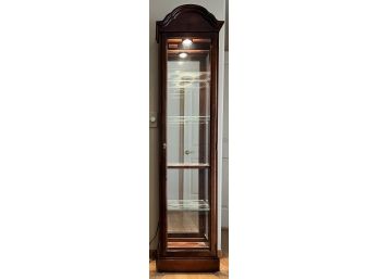 Collectors Cabinet By Howard Miller Lighted Curio Cabinet With Mirrored Back And Glass Door With Key