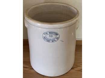 Antique The Western Pottery Co. Denver 10 Gallon Crock