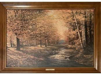 Autumn Leaves By Robert Wood Print In Frame