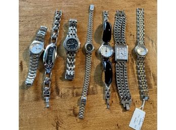 (7) Ladies Wrist Watches - Narmi, Estarossa, Sciko, Becora, GII, And Pierre Cardin