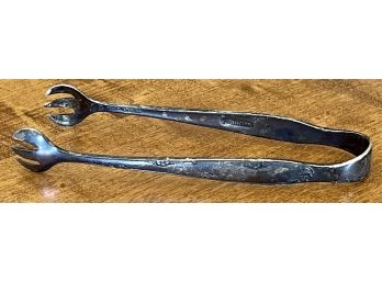 Towle Sterling Silver Madeira 4 Inch Sugar Tongs Total Weight 22 Grams
