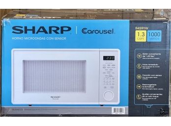 Sharp New In Box 1.3 Cubic Foot 1000 Watt Carousel Microwave