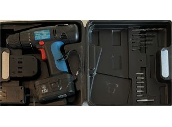 Power Glide 38 18v Drill With Case, Battery Charger And Bits