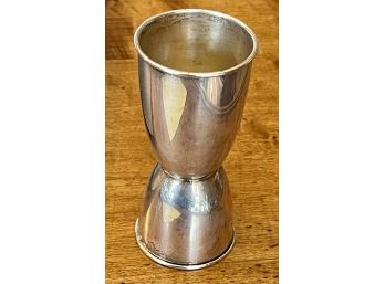 Gorham Sterling Silver  2 Sided Liquor Jigger 1 Oz And 2 Oz  Total Weight 38.2 Grams