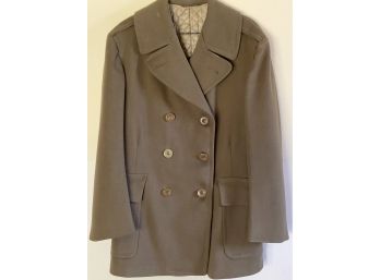 Associated Military Stores Chicago Solid Wool Peacoat WWII