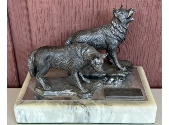 Michael Ricker 1990 Pewter The American Wolf 176/750 Figurine