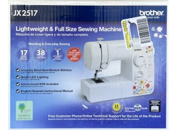 Brother JX2517 Lightweight & Full Size Sewing Machine New In Box