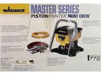 Wagner Master Series Paint Crew Model 770 Paint Sprayer With Original Box (as Is)