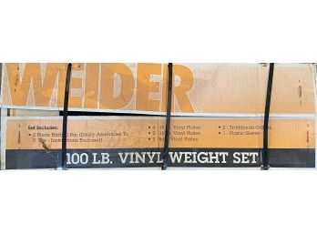 Weider 100 LB. Vinyl Weight Set New In Box
