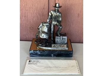 Michael Ricker 1993 Signed Dale Robertson Pewter Figurine 228/750 With COA