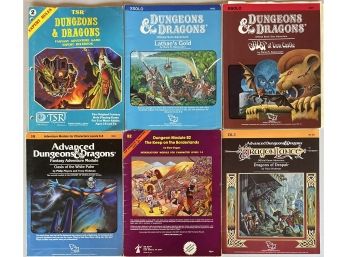 (6) TSR Games Dungeons & Dragons Guides And Levels