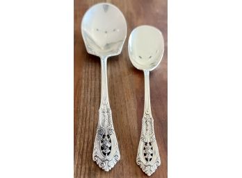 Sterling Silver Wallace Rose Point Sterling Silver Jelly Spoons Total Weight 52 Grams