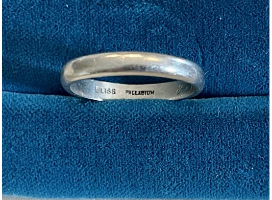 Antique Platinum Bliss Band Ring Size 9.25 Total Weight 3.51 Grams W GIA Appraisal Value 1700.00