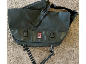 Chrome Black Citizen Messenger Bag With Seatbelt Style Quick Release Strap