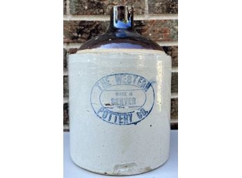 Antique Pottery Co. Made In Denver Gallon Jug