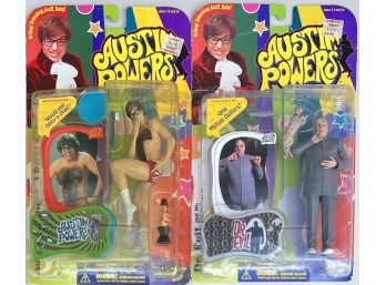 (2) Vintage Austin Powers - McFarlane Action Figures (new In Packaging)