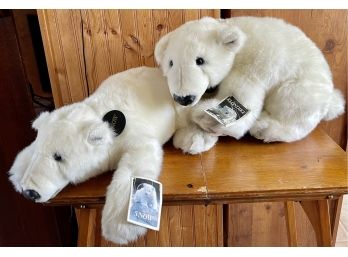 Klondike & Snow Denver Zoo Polar Bears With Original Tags
