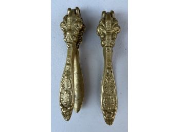 Pair Of Antique Brass Nutcrackers
