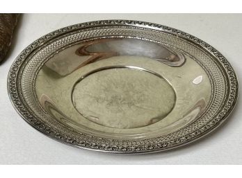 Vintage Sterling Silver RD Pierced Tray 1935 - 187.6 Grams