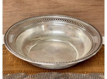 Alvin Sterling Silver Pierced 10' Large Bowl S62 1935 - Weighs 282 Grams