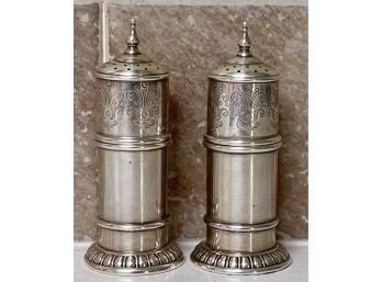 Robert Lunt & Bowen Sterling Silver 1100 Salt And Pepper Shakers - 101.5 Grams Total