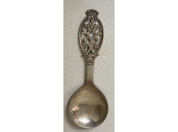 830 Silver Decorative Spoon - 42.2 Grams Total