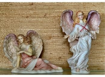 (2) Seraphim Classics Angels- Priscilla Benevolent Guide And Evangeline Angel Of Mercy