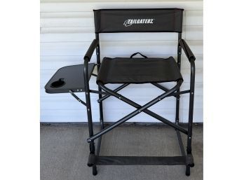 Tailgaterz Collapsible Highchair With Side Tray And Cupholder