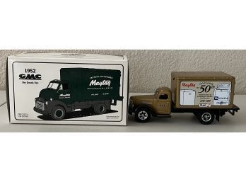 (2) Maytag Die-cast Trucks - 1952 GMC 1:34 Scale And 50th Anniversary