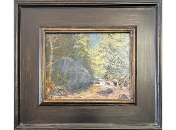 Original Loveland Artist Don Ellis Forest Landscape Oil Painting In Frame
