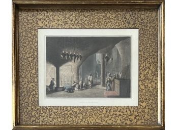 Vintage Grotto Of The Nativity Print In Frame